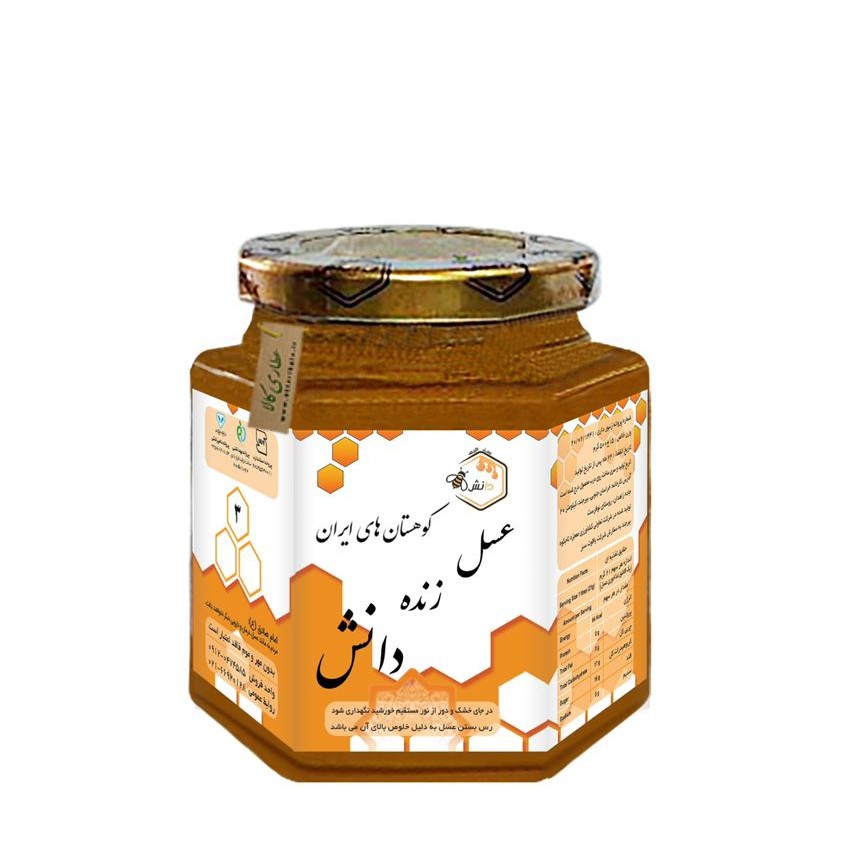 عسل زنده دانش (3 ستاره نیم کیلویی) احیا سلامت