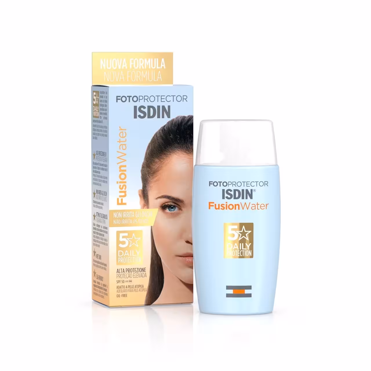 ضد آفتاب فیوژن واتر بی رنگ ISDIN ایزدین SPF50