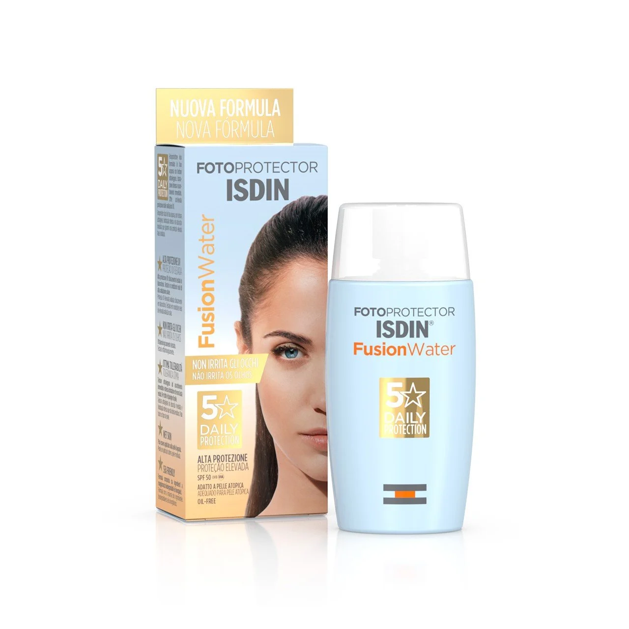 ضد آفتاب فیوژن واتر بی رنگ ISDIN ایزدین SPF50