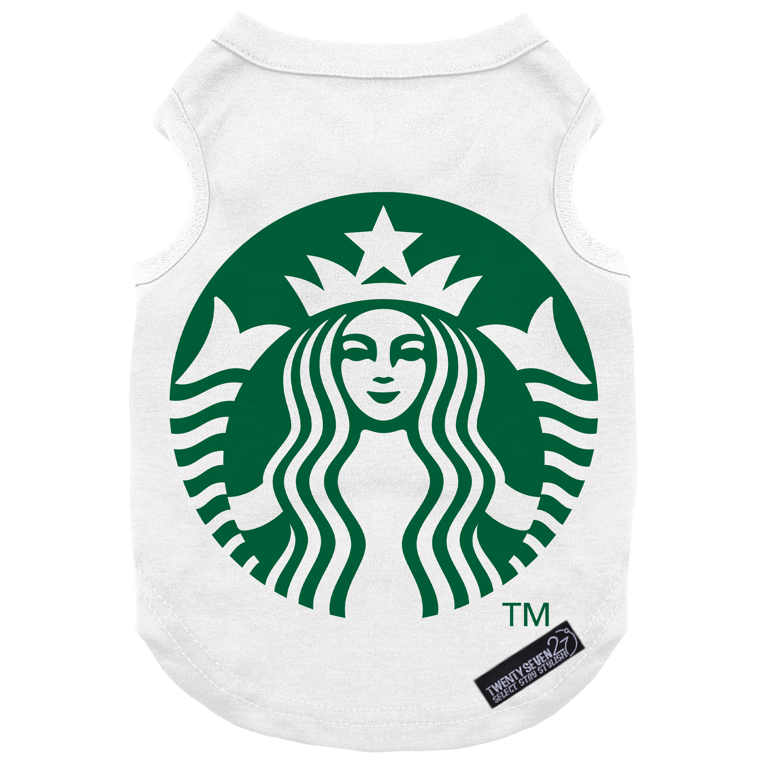 لباس سگ و گربه 27 طرح Starbucks Green کد MH303 سایز S
