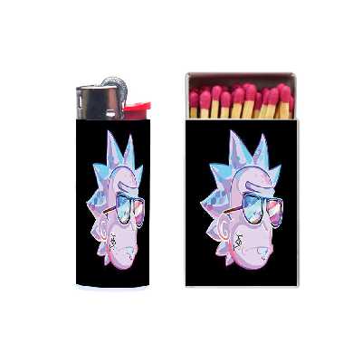 فندک مدل ریک و مورتی کد 168 به همراه کبریت