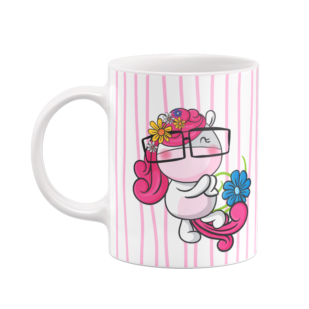 ماگ طرح اسب تک شاخ کد 96