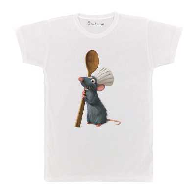 تی شرت بچگانه پرمانه طرح راتاتویی موش سرآشپز کد pmt.5379