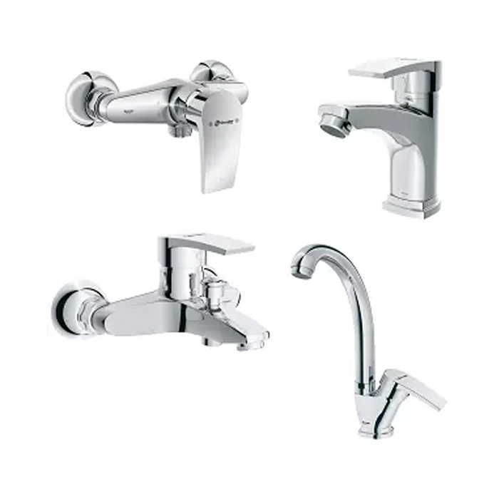 ست شیرآلات شودر مدل پلاس