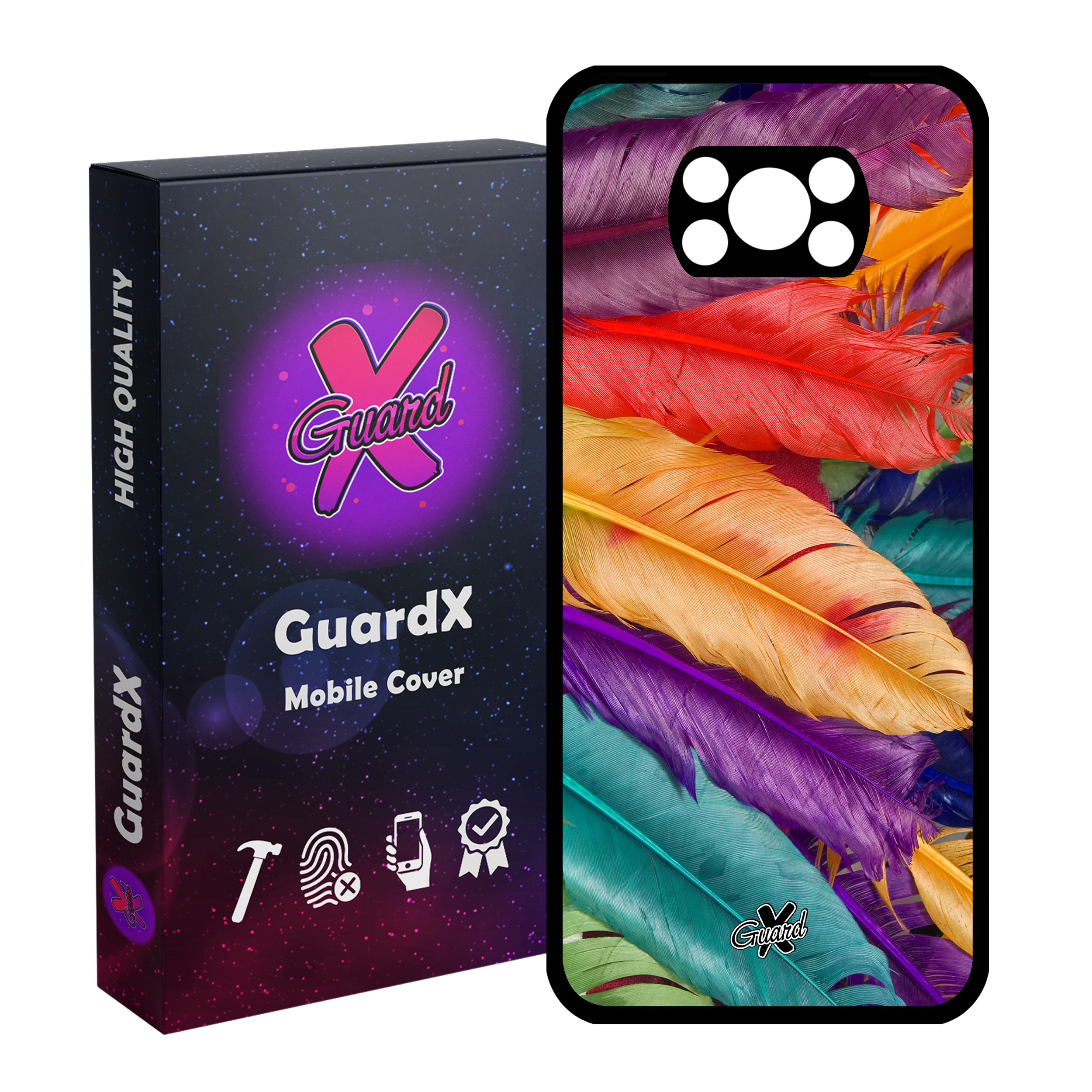 کاور گارد ایکس طرح Feather مدل Glass10180 مناسب برای گوشی موبایل شیائومی Poco X3 / Poco X3 NFC