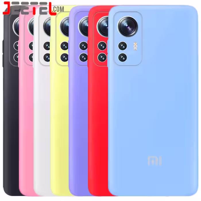 کاور سیلیکونی تک رنگ اورجینال Xiaomi 12 / 12X مدل پاک کنی اصل (متریال ویتنام)