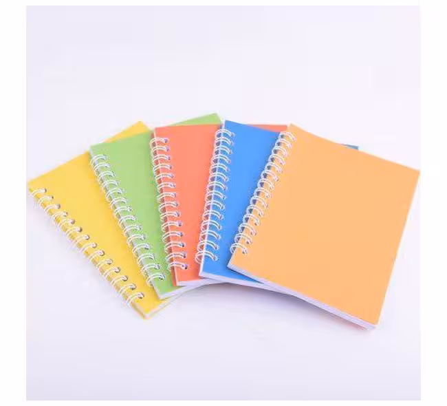 دفتر یادداشت 160 برگ 1/8 طلقی تک رنگ 2000