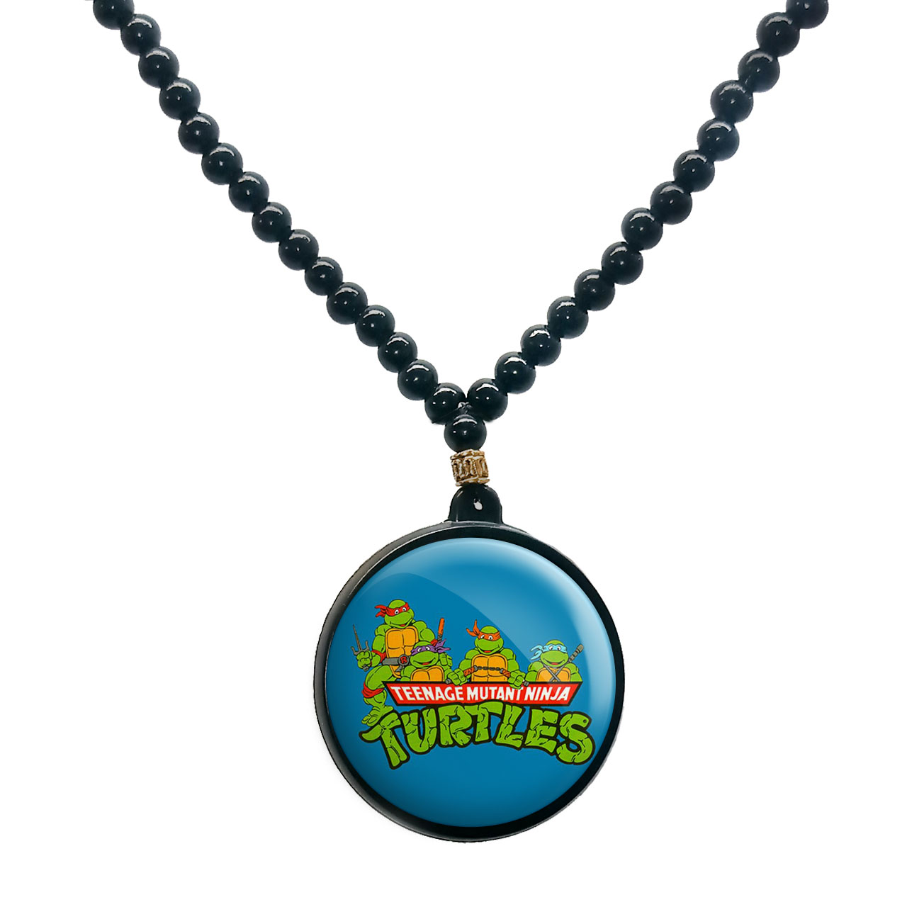 گردنبند پرمانه طرح لاکپشت‌های نینجا کد pmd.9974 مدل دو طرفه