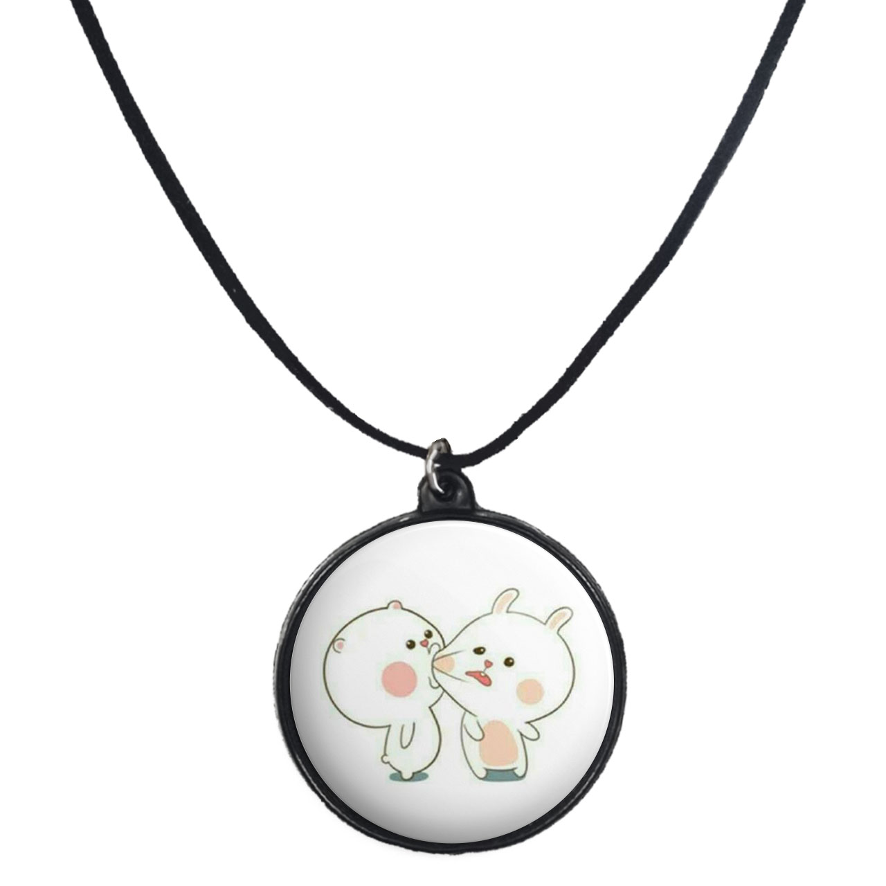 گردنبند پرمانه طرح عاشقانه کد pmb.5321 مدل دو طرفه