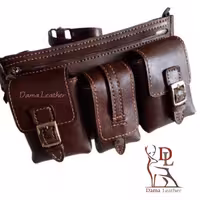 کیف کمری چرم طبیعی دست دوز