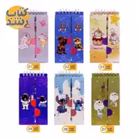 دفتر یادداشت 80 برگ نادری NADERI سیمی درب دار کد 65