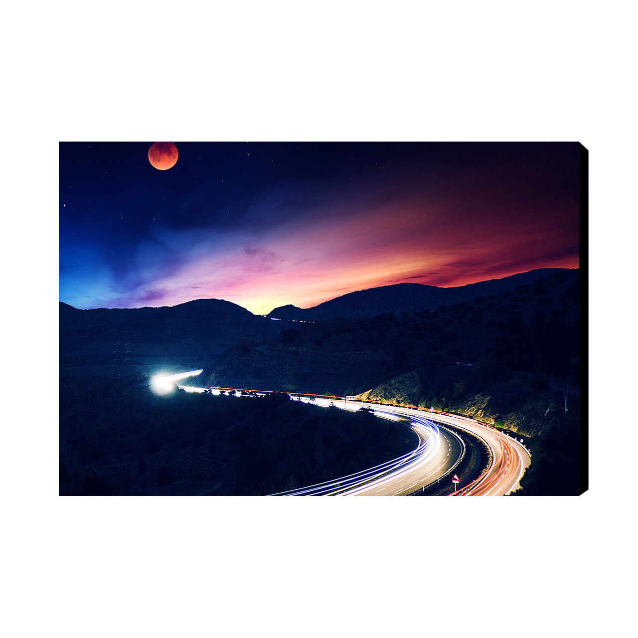 تابلو شاسی طرح منظره شب مدل As1390