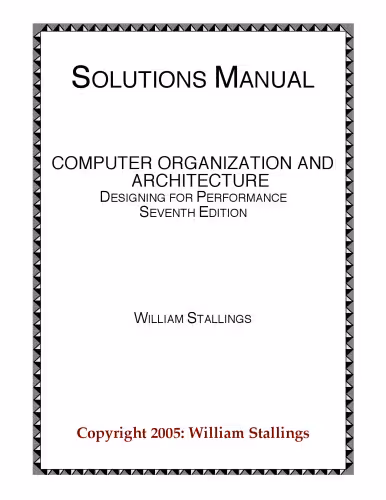 خرید و دانلود نسخه کامل کتاب Computer organization and architecture: designing for performance