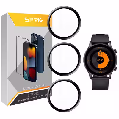 محافظ صفحه نمایش نانو اسپریگ مدل SPG مناسب برای ساعت هوشمند هایلو LS04 بسته سه عددی