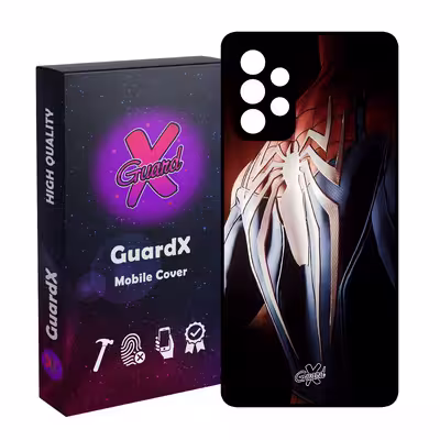 کاور گارد ایکس طرح Spider Man مدل Glass10126 مناسب برای گوشی موبایل سامسونگ Galaxy A32 4G