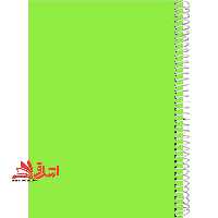 دفتر 80 برگ 1 خط سیمی 70 گرم پرنو سبز رنگ - فروشگاه کتاب اشراق