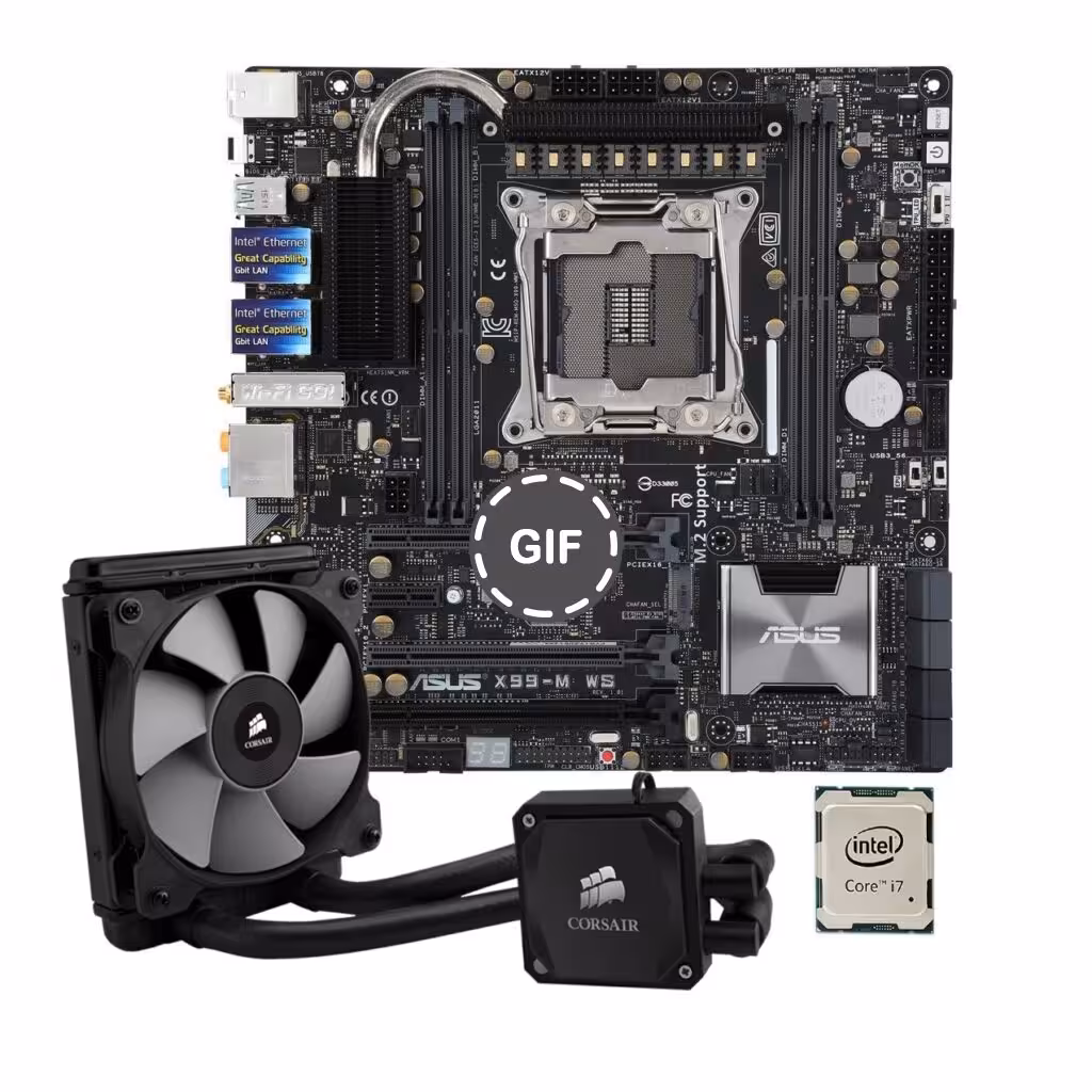 باندل ASUS X99-M WS و پردازنده i7-6800k