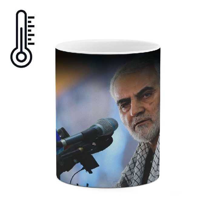 ماگ حرارتی طرح سردار شهید حاج قاسم سلیمانی  مدل mgph11735