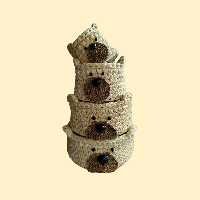 ست سبد وسایل کودک طرح خرس کد 14 مجموعه 4 عددی