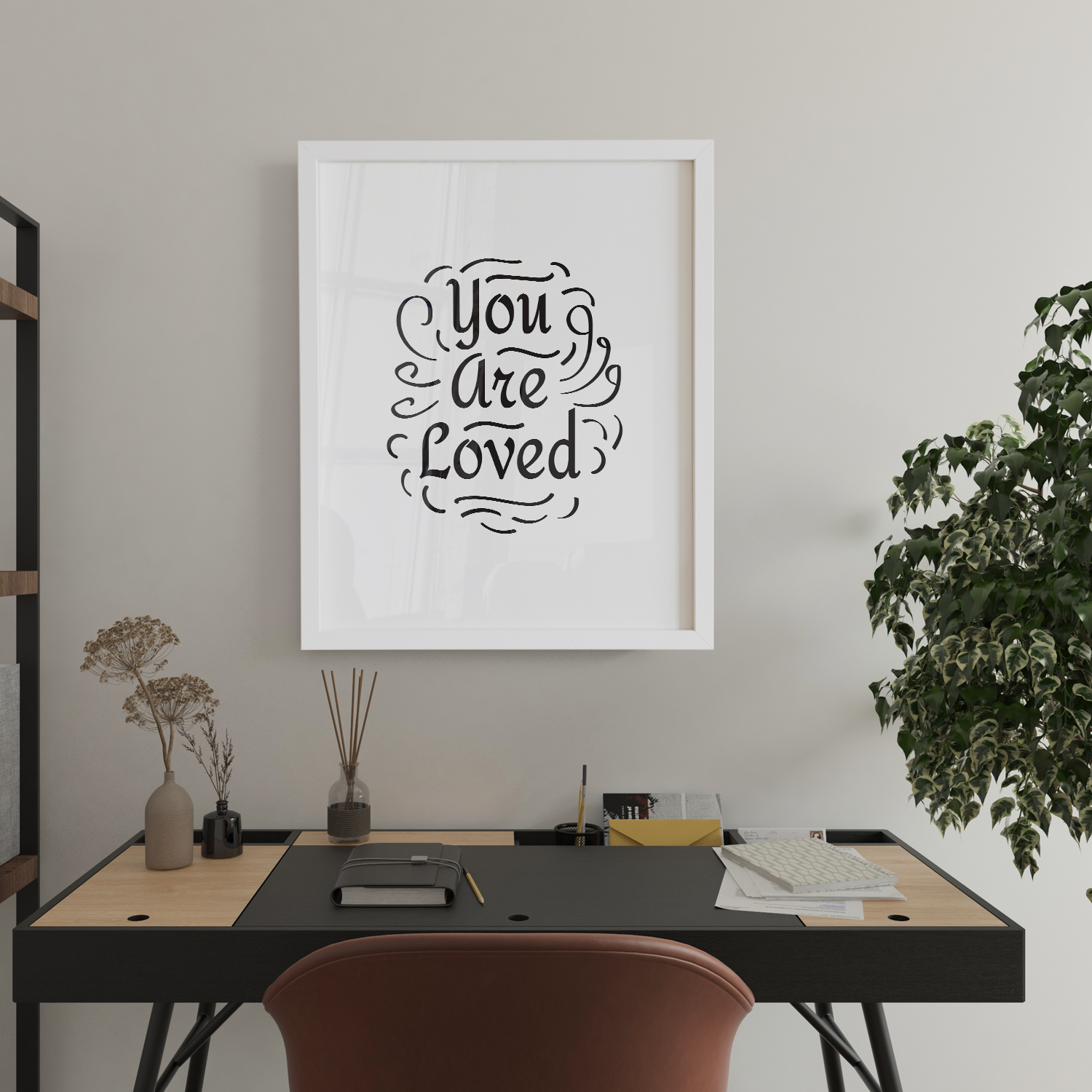 تابلو مدل نوشته انگلیسی طرح LOVE کد 323