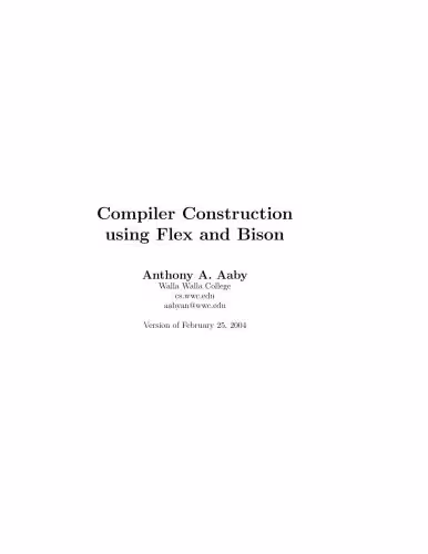 خرید و دانلود نسخه کامل کتاب Compiler Construction Using Flex and Bison
