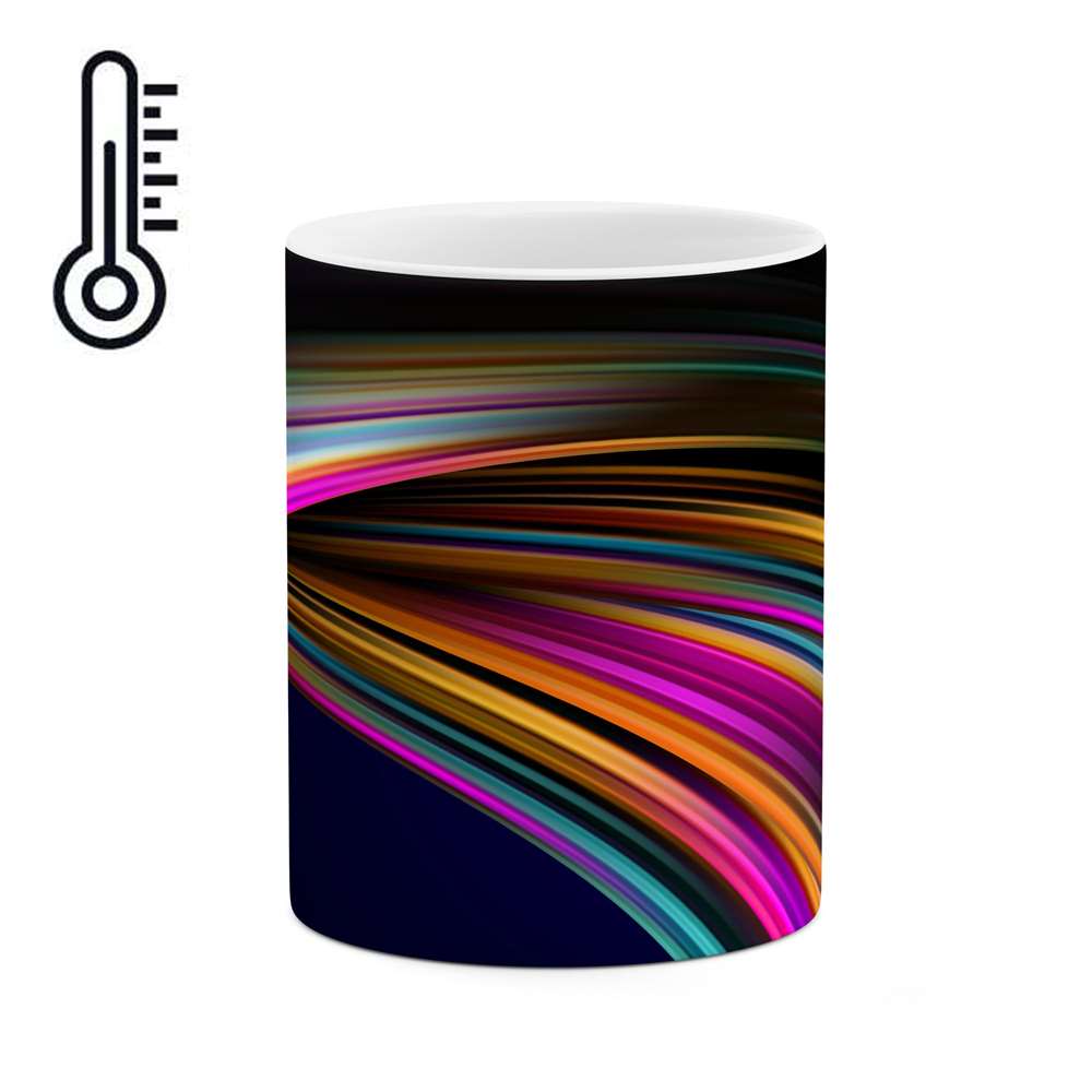 ماگ حرارتی طرح رنگی زیبا  مدل mgph11338