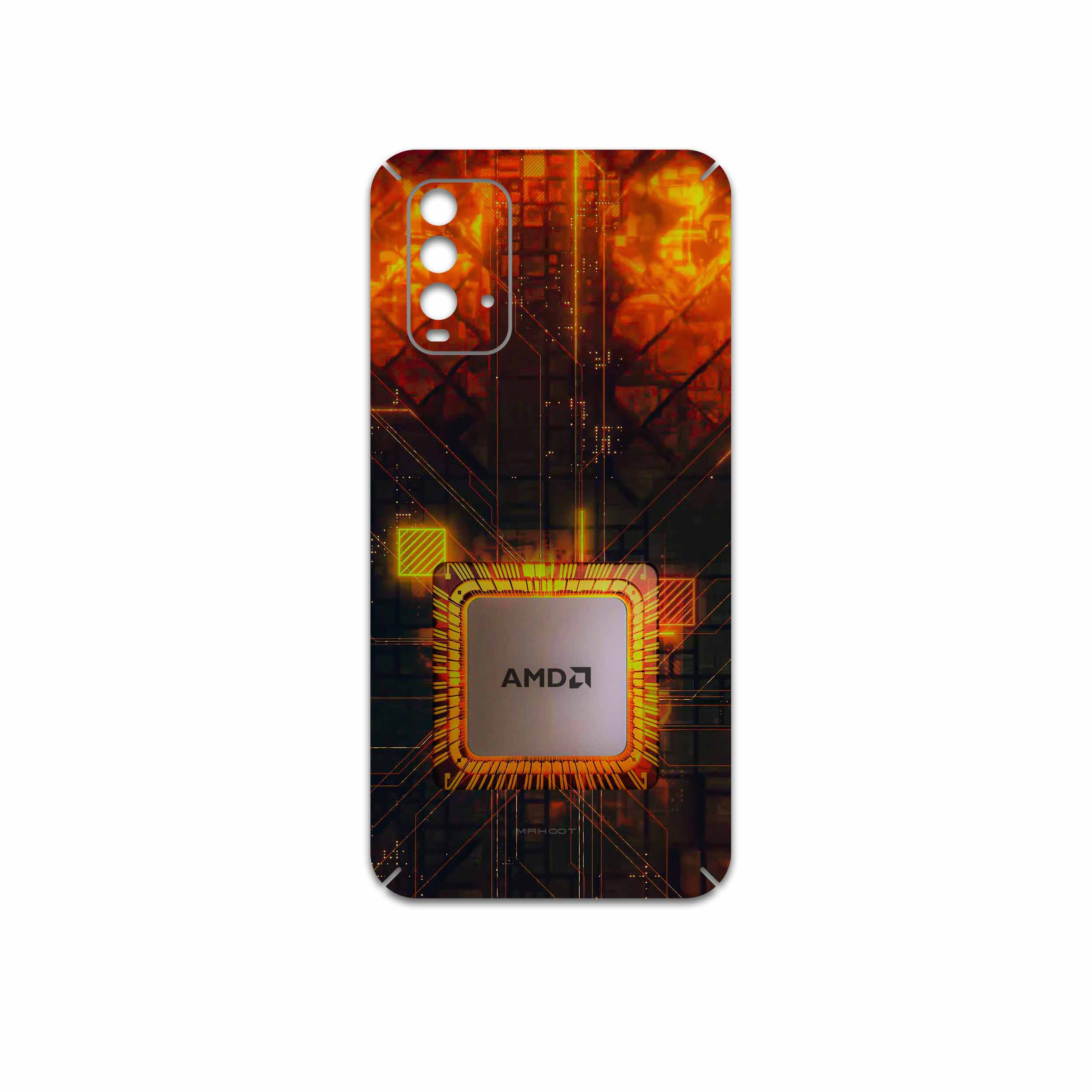 برچسب پوششی ماهوت مدل AMD Brand مناسب برای گوشی موبایل شیائومی Redmi 9T