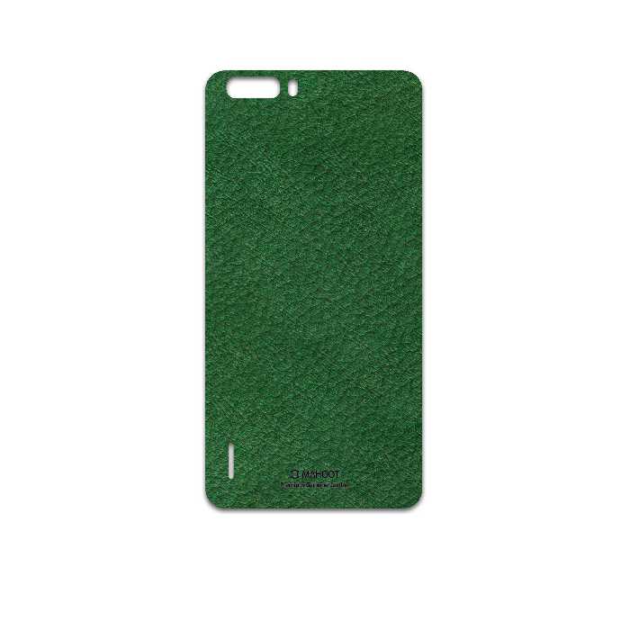 برچسب پوششی ماهوت مدل Green-Leather مناسب برای گوشی موبایل آنر 6 Plus