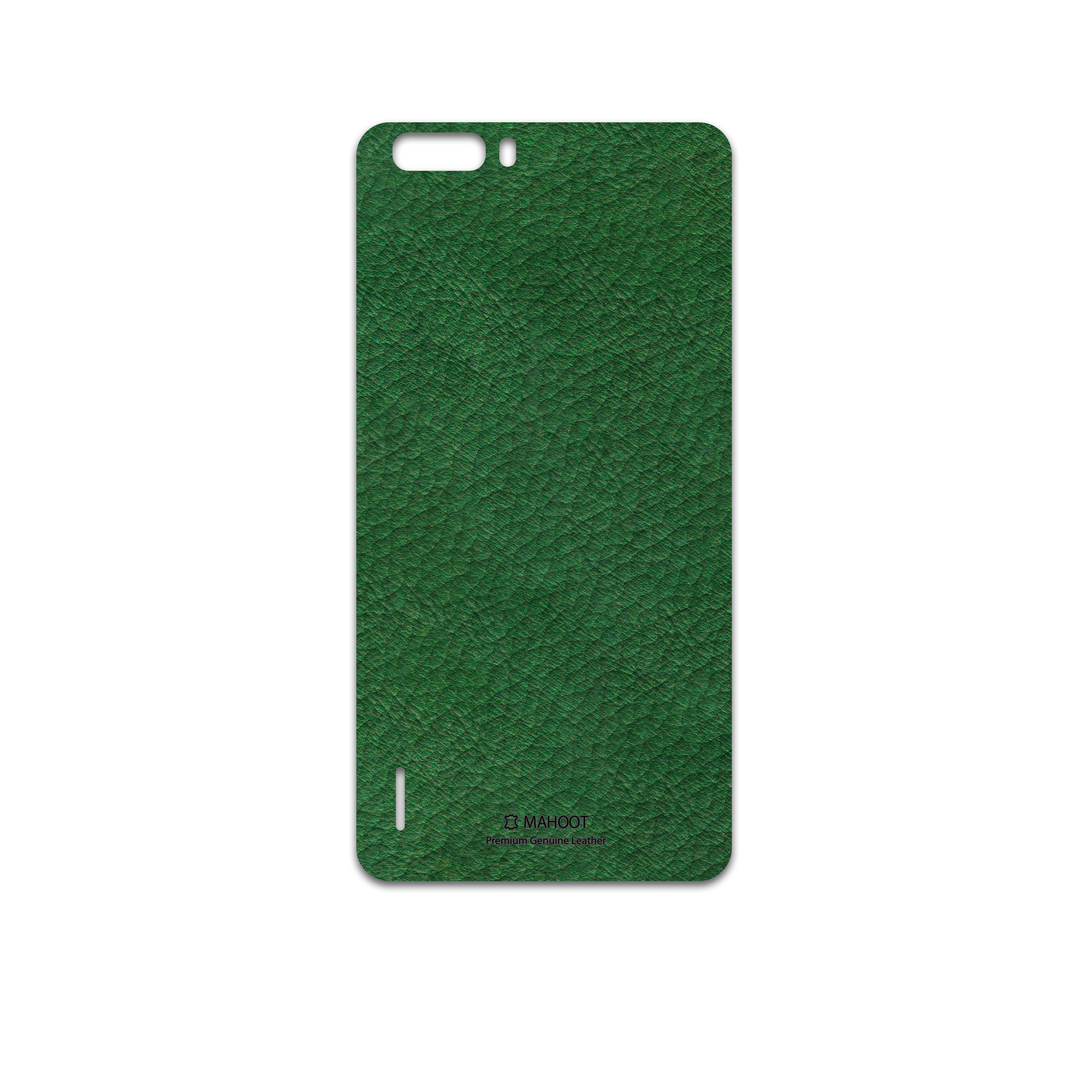 برچسب پوششی ماهوت مدل Green-Leather مناسب برای گوشی موبایل آنر 6 Plus