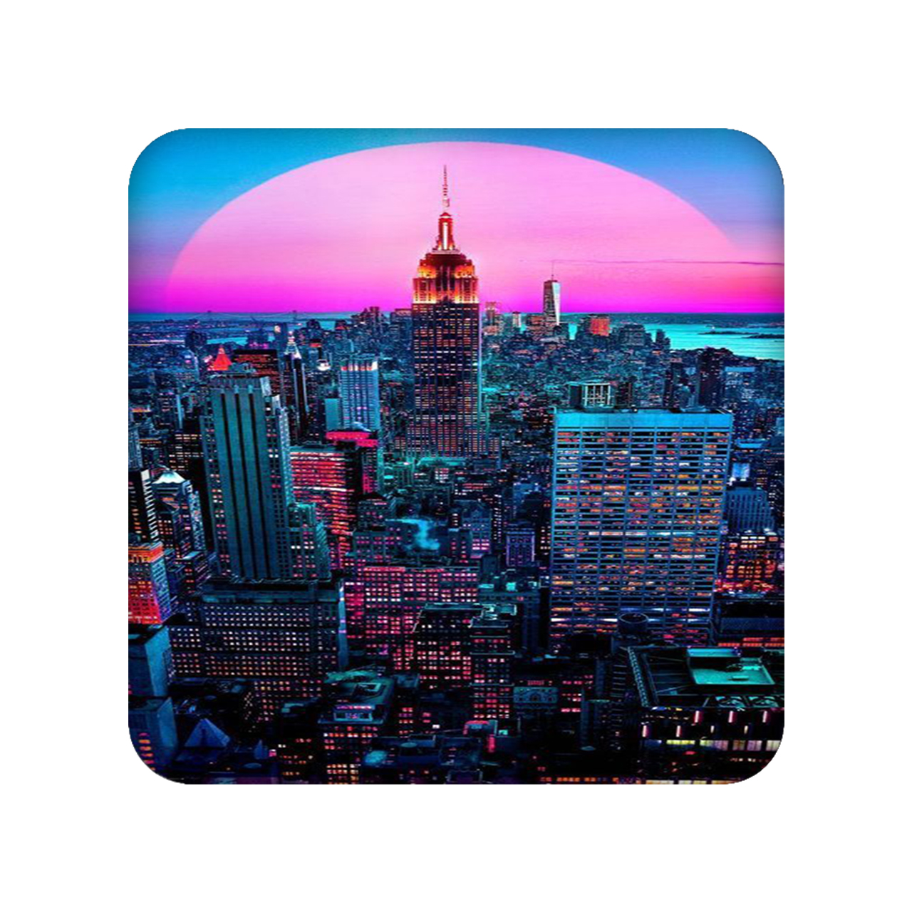 زیر لیوانی مدل Empire State کد 1534