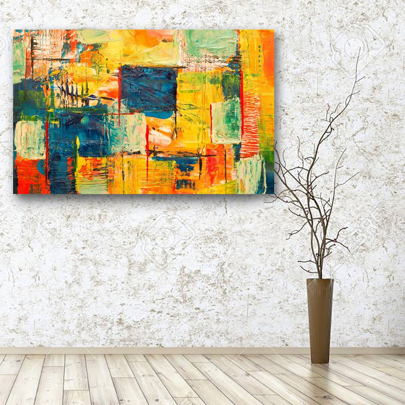 تابلو شاسی طرح انتزاعی | دنیای قاب