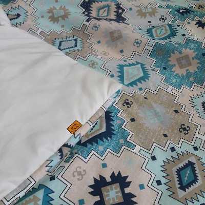  لحاف سندس مدل فیروزه کد F667 دو نفره سایز 220x190 سانتی متر