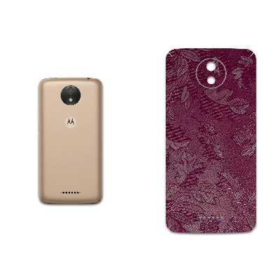 برچسب پوششی ماهوت مدل Red-Wildflower مناسب برای گوشی موبایل موتورولا Moto C Plus