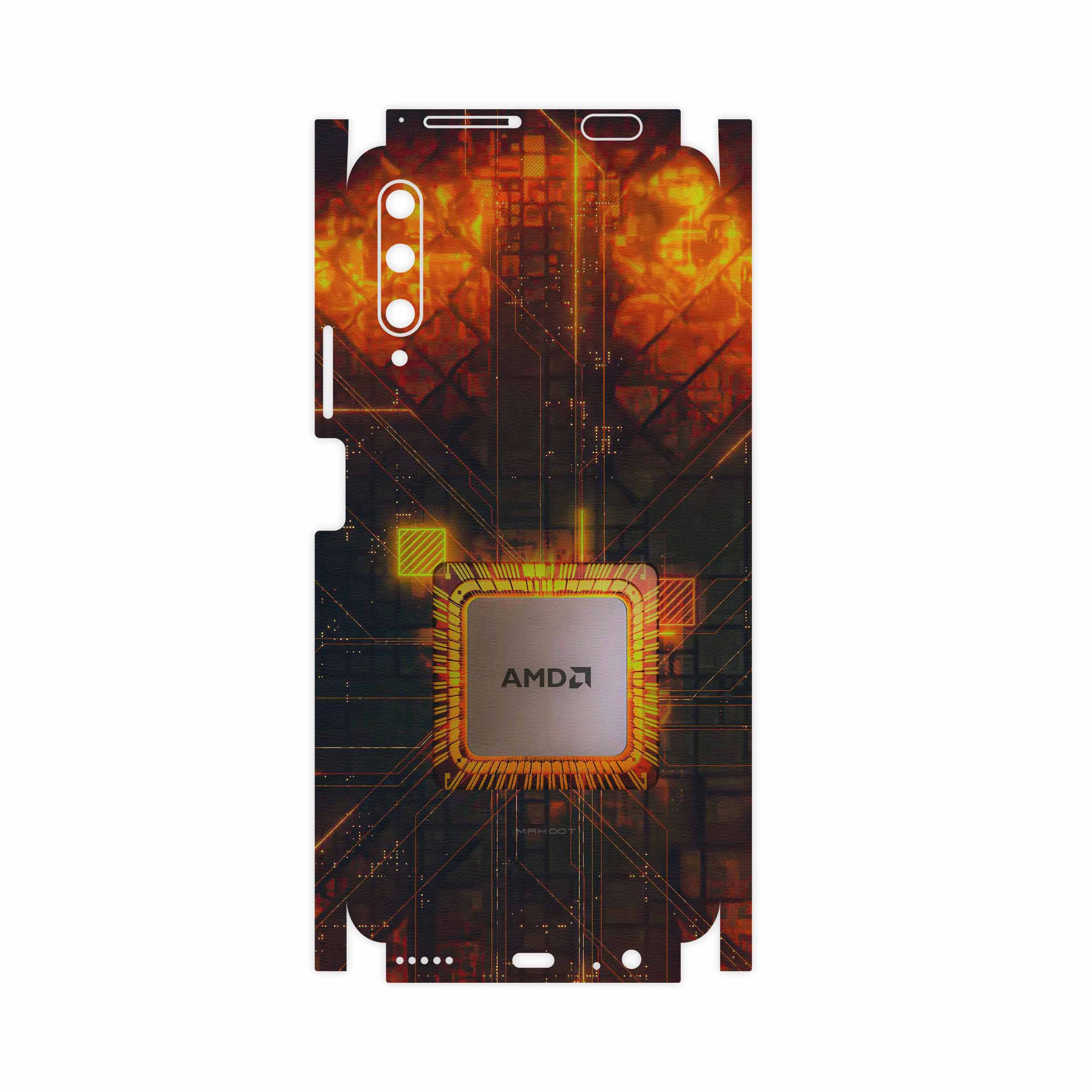 برچسب پوششی ماهوت مدل AMD Brand-FullSkin مناسب برای گوشی موبایل هوآوی Y9S