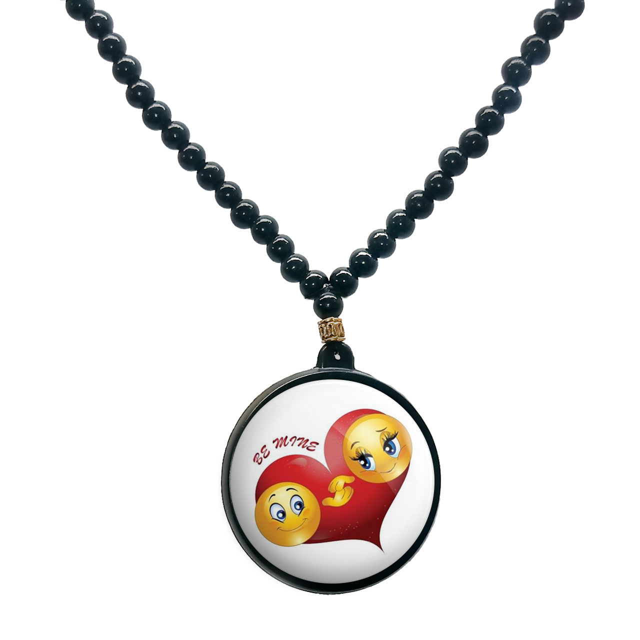 گردنبند پرمانه طرح عاشقانه کد pmd.5284 مدل دو طرفه