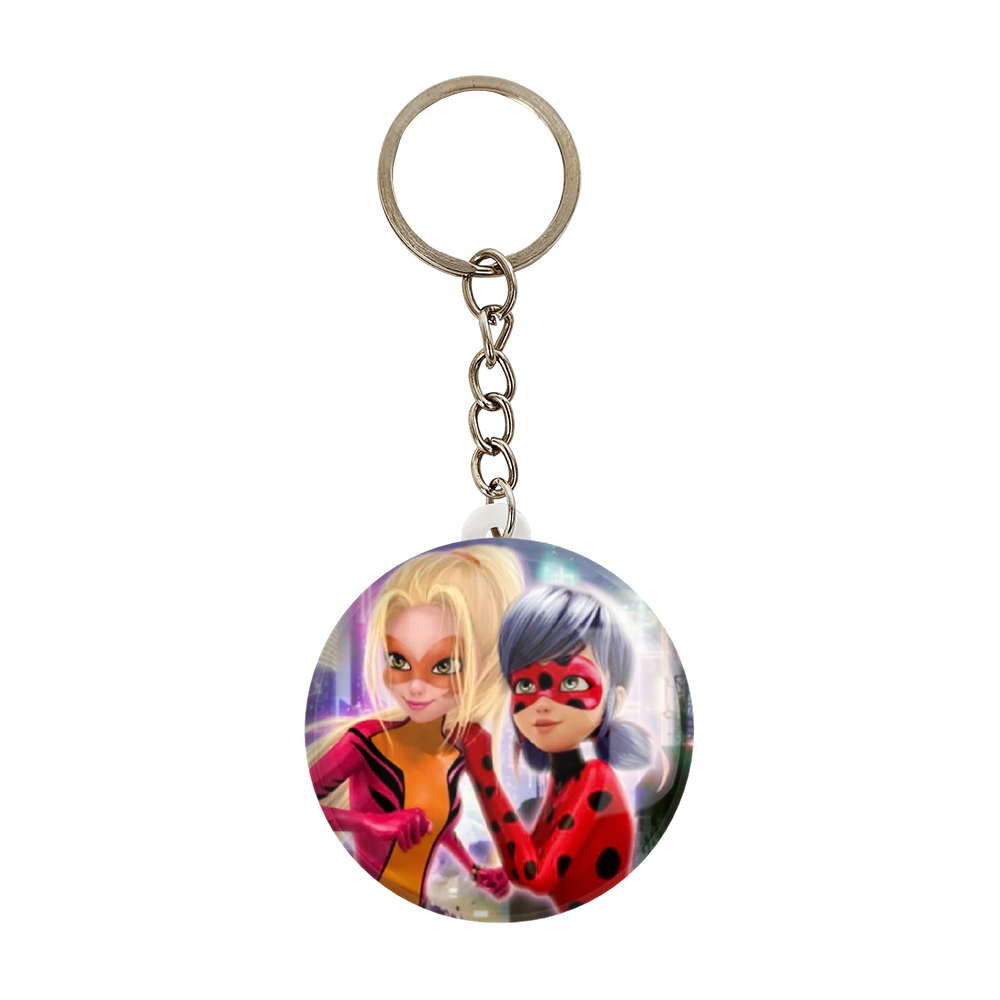 جاکلیدی خندالو طرح دختر کفشدوزکی و کوئین بی کد 3536