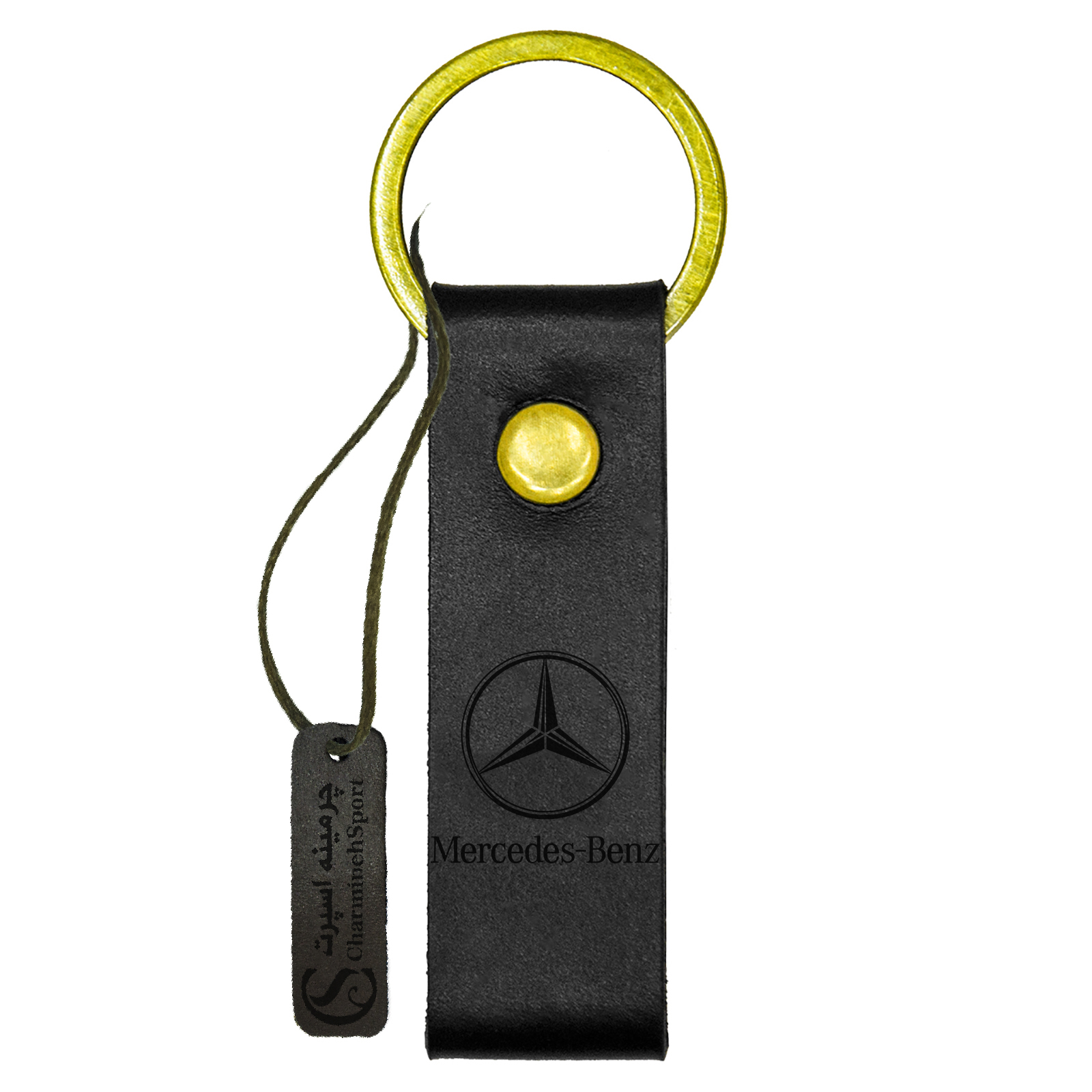 جاسوئیچی خودرو چرمینه اسپرت طرح مرسدس بنز کد 37003A-B