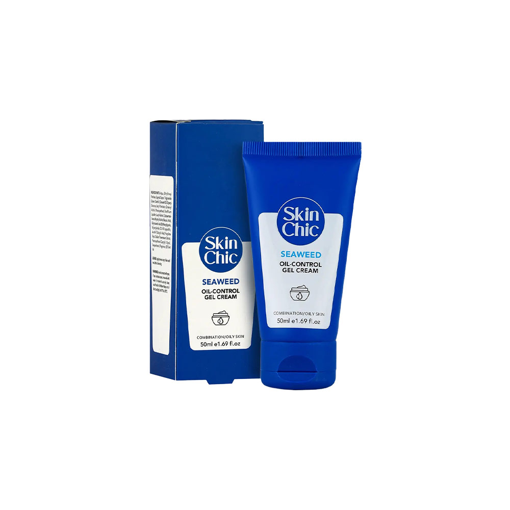 ژل کرم کنترل کننده ی چربی پوست اسکین شیک حاوی عصاره جلبک دریایی حجم 50 میلی لیتر