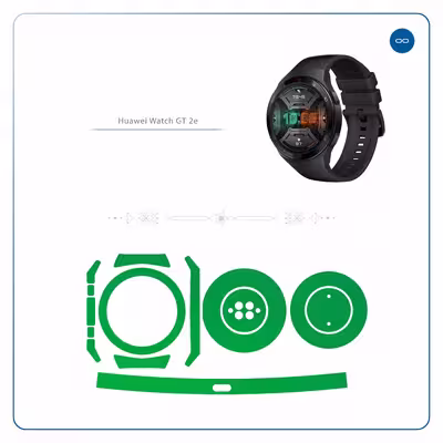برچسب ماهوت طرح Matte Green مناسب برای ساعت هوشمند هوآوی Watch GT 2e