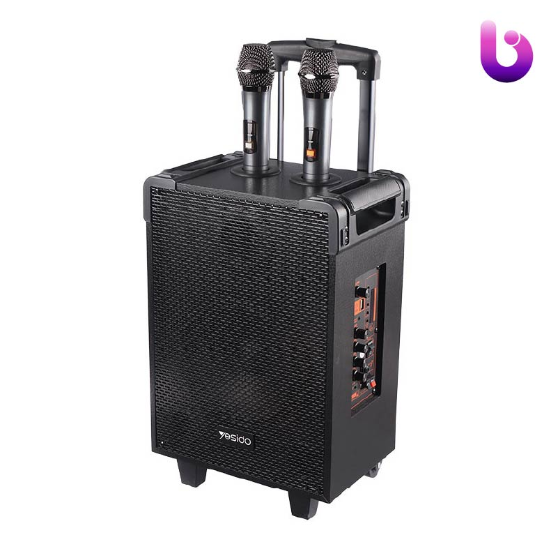 اسپیکر چمدانی بلوتوثی رم و فلش خور Yesido YSW15   میکروفون و ریموت کنترل