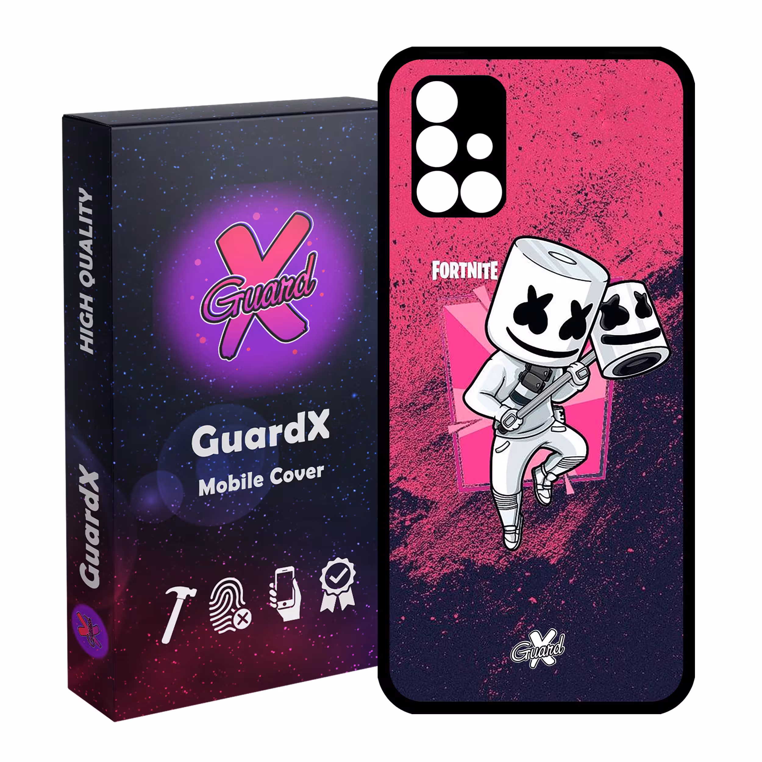 کاور گارد ایکس طرح Fortnite مدل Glass10031 مناسب برای گوشی موبایل سامسونگ Galaxy A51 5G