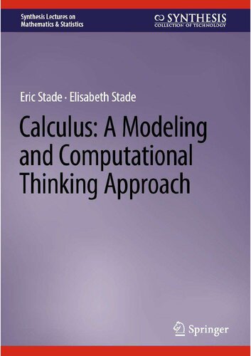 خرید و دانلود نسخه کامل کتاب Calculus: A Modeling and Computational Thinking Approach