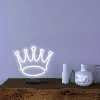 چراغ رومیزی ریموت دار مدل THRONE-GL_WHT-GLASS