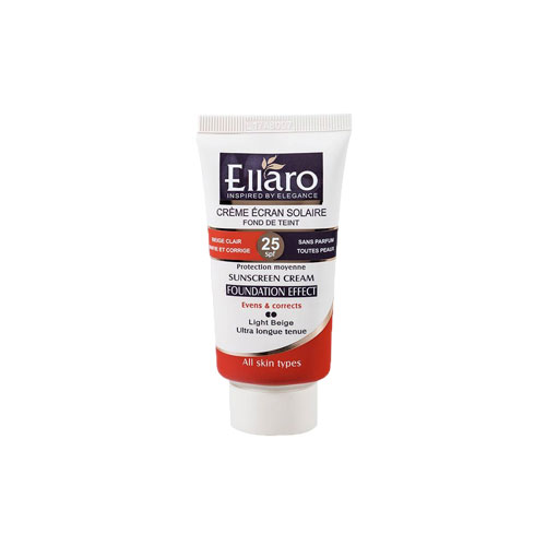 کرم ضد آفتاب الارو سری Fundation Effect مدل Light Beige SPF25 حجم 40 میل
