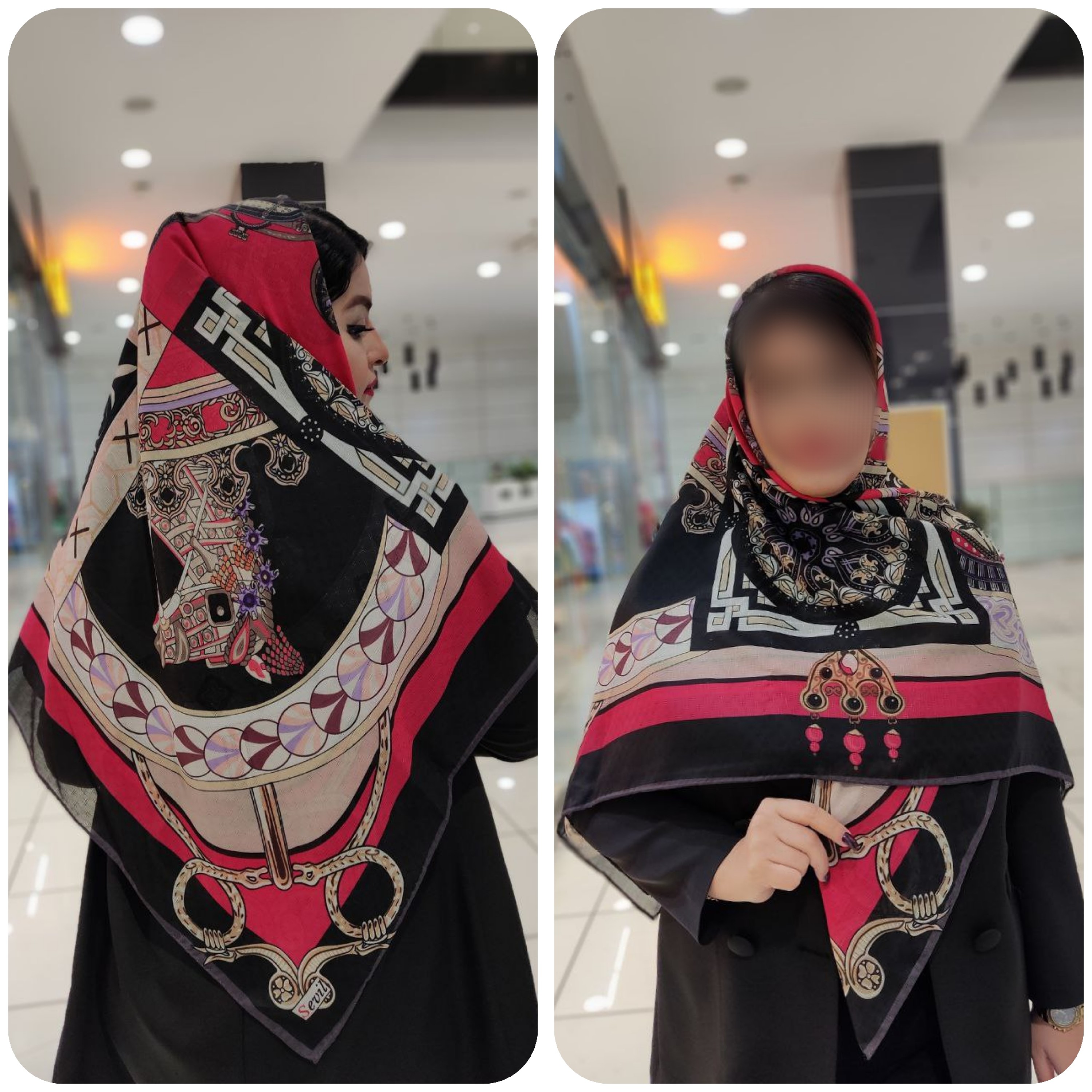 روسری سوپر نخ گارزا درجه یک با کیفیت