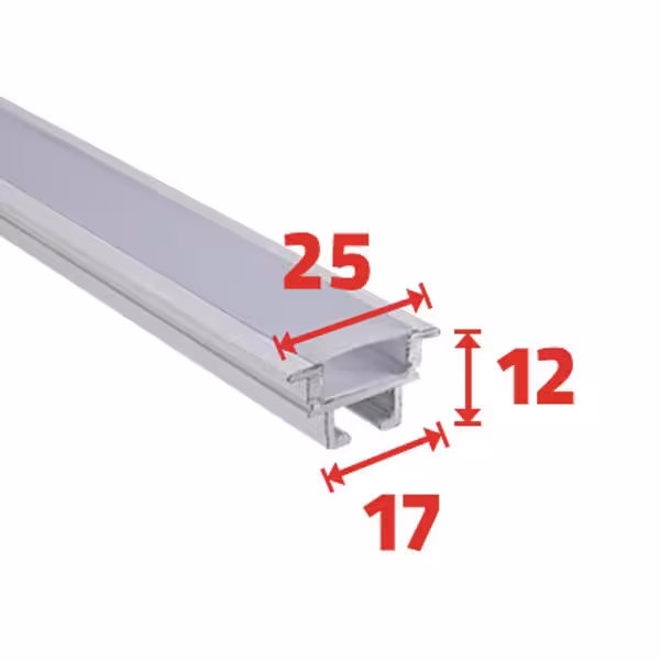 لاینر نوری توکار T302 - یراقینو فروش یراق آلات کابینت و درب