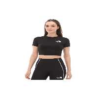 تی شرت مشکی زنانه سیاه تیشرت Crop S s NF0A55AOJK31 اورجینال The North Face