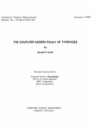 خرید و دانلود نسخه کامل کتاب The Computer Modern family of typefaces