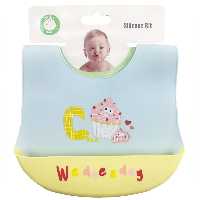 پیش بند سیلیکونی کاسه دار قابل تنظیم ML Baby