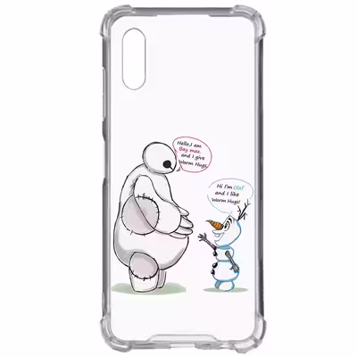 کاور طرح Olaf &amp; Baymax مناسب برای گوشی موبایل سامسونگ Galaxy A02 
